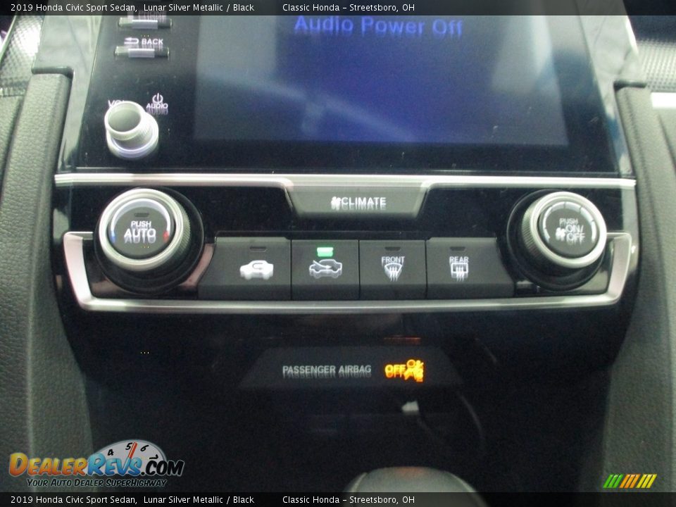 2019 Honda Civic Sport Sedan Lunar Silver Metallic / Black Photo #34