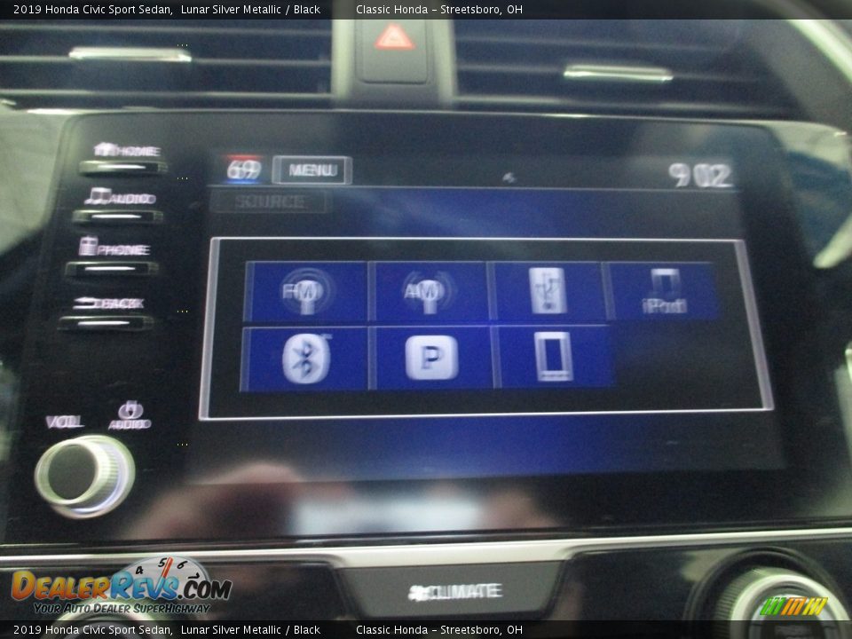 2019 Honda Civic Sport Sedan Lunar Silver Metallic / Black Photo #35