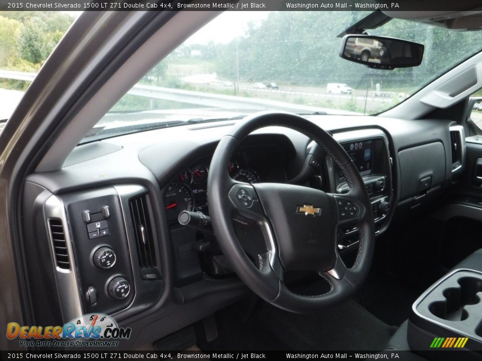 2015 Chevrolet Silverado 1500 LT Z71 Double Cab 4x4 Brownstone Metallic / Jet Black Photo #24