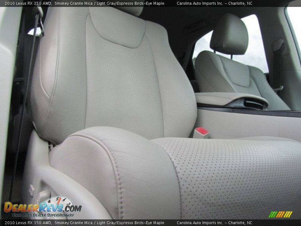 2010 Lexus RX 350 AWD Smokey Granite Mica / Light Gray/Espresso Birds-Eye Maple Photo #22