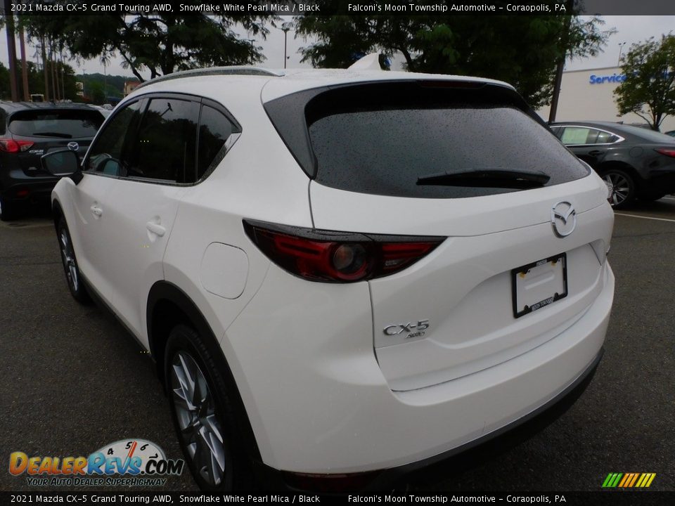 2021 Mazda CX-5 Grand Touring AWD Snowflake White Pearl Mica / Black Photo #5