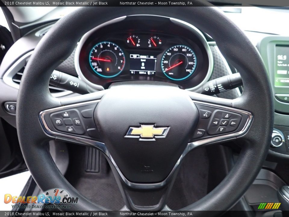 2018 Chevrolet Malibu LS Mosaic Black Metallic / Jet Black Photo #26