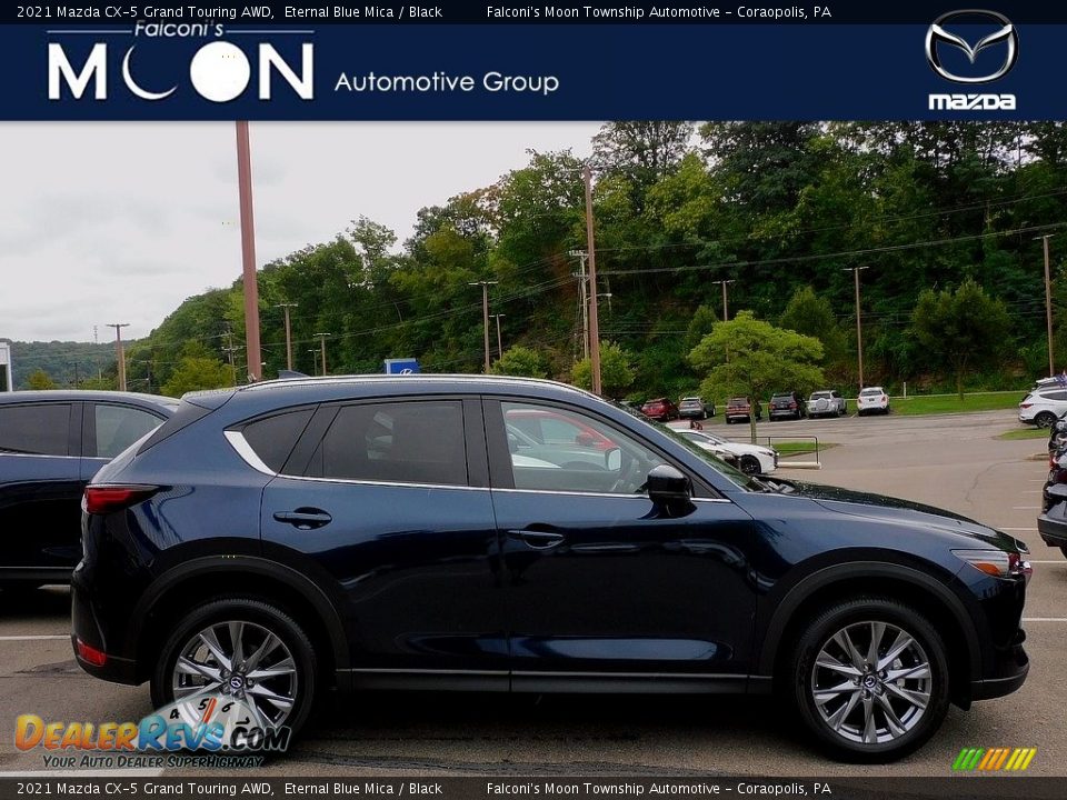 2021 Mazda CX-5 Grand Touring AWD Eternal Blue Mica / Black Photo #1