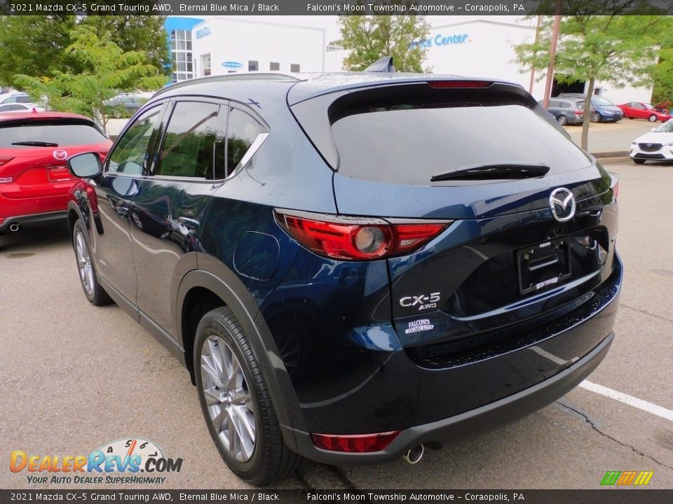 2021 Mazda CX-5 Grand Touring AWD Eternal Blue Mica / Black Photo #5