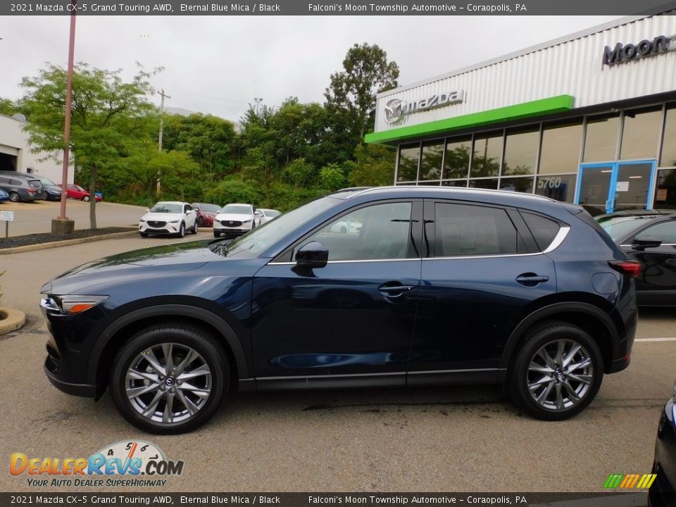 2021 Mazda CX-5 Grand Touring AWD Eternal Blue Mica / Black Photo #6