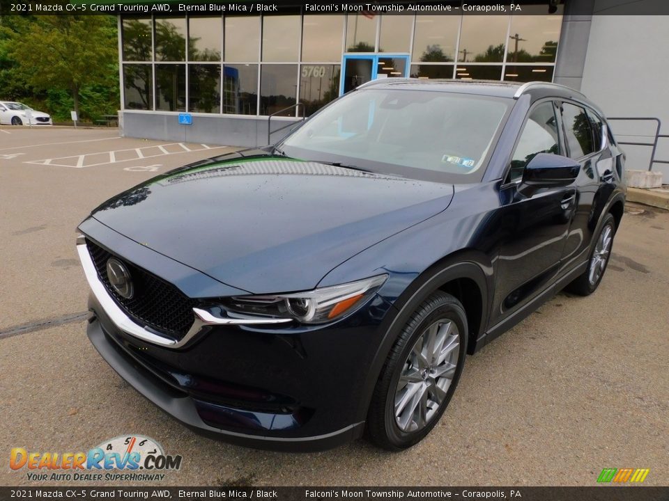 2021 Mazda CX-5 Grand Touring AWD Eternal Blue Mica / Black Photo #7