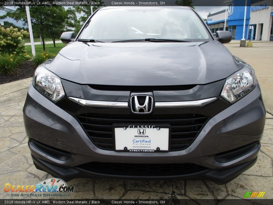 2018 Honda HR-V LX AWD Modern Steel Metallic / Black Photo #2