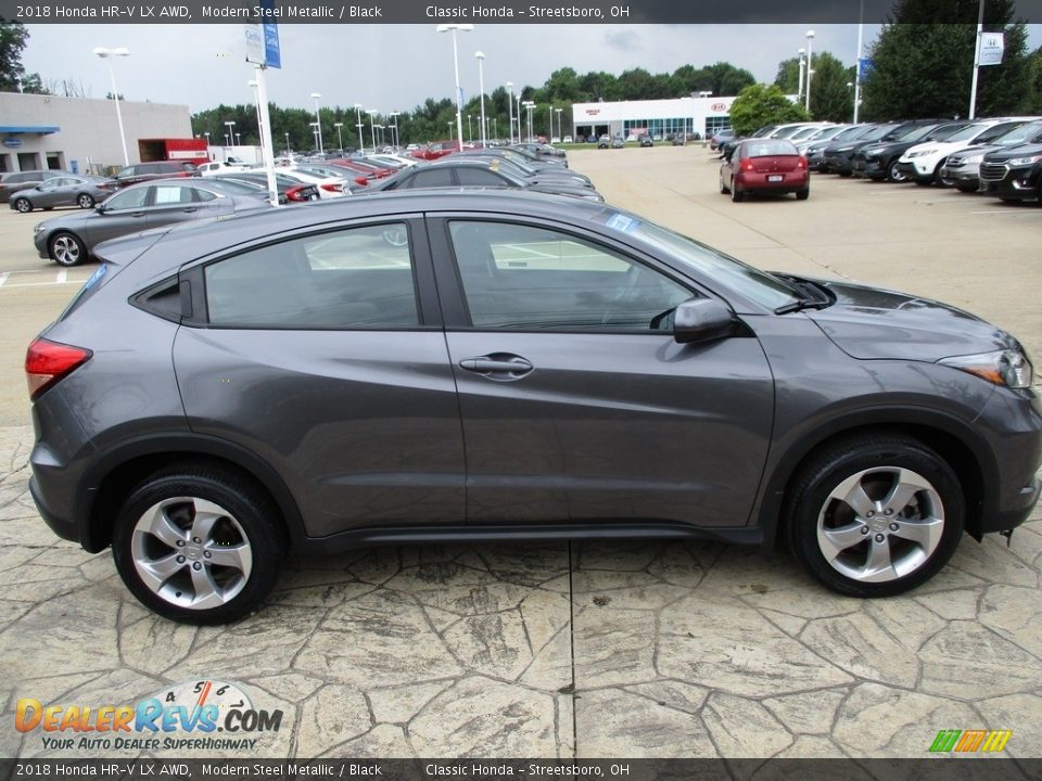 2018 Honda HR-V LX AWD Modern Steel Metallic / Black Photo #4