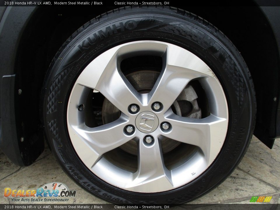 2018 Honda HR-V LX AWD Modern Steel Metallic / Black Photo #5