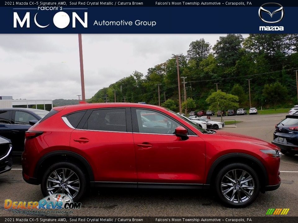 2021 Mazda CX-5 Signature AWD Soul Red Crystal Metallic / Caturra Brown Photo #1