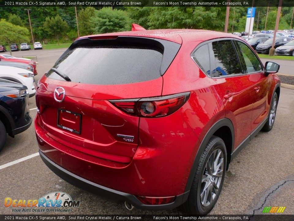 2021 Mazda CX-5 Signature AWD Soul Red Crystal Metallic / Caturra Brown Photo #2