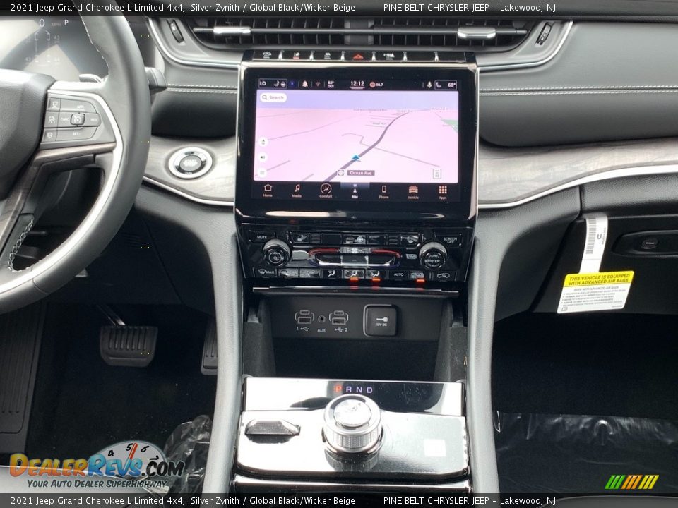 2021 Jeep Grand Cherokee L Limited 4x4 Silver Zynith / Global Black/Wicker Beige Photo #10