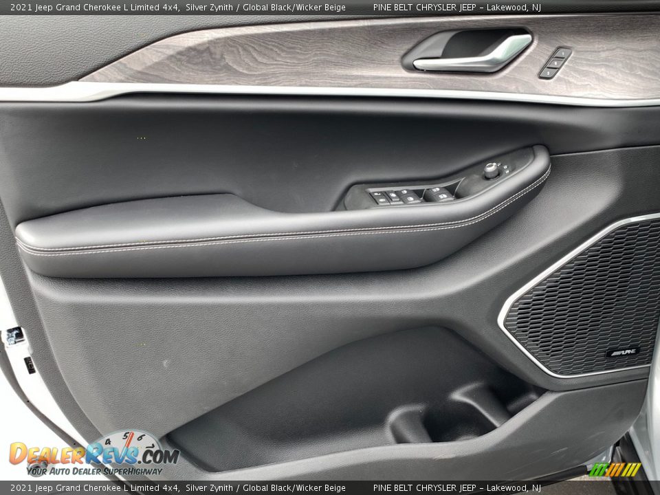 2021 Jeep Grand Cherokee L Limited 4x4 Silver Zynith / Global Black/Wicker Beige Photo #12