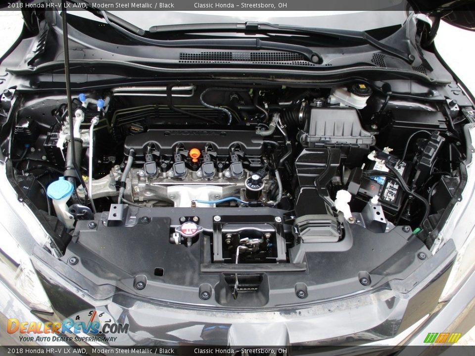 2018 Honda HR-V LX AWD Modern Steel Metallic / Black Photo #12