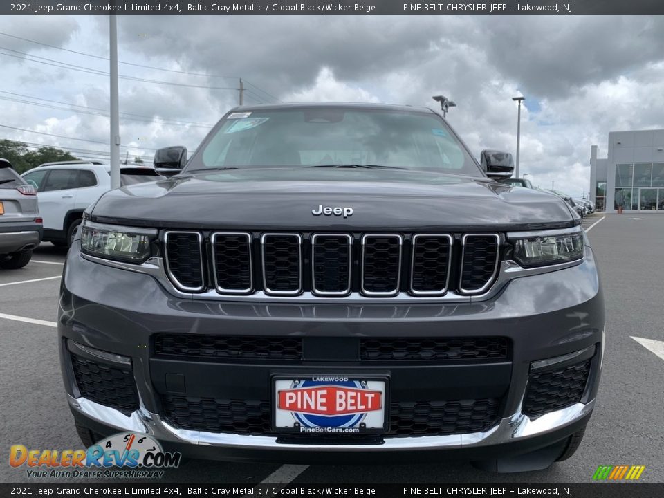 2021 Jeep Grand Cherokee L Limited 4x4 Baltic Gray Metallic / Global Black/Wicker Beige Photo #3