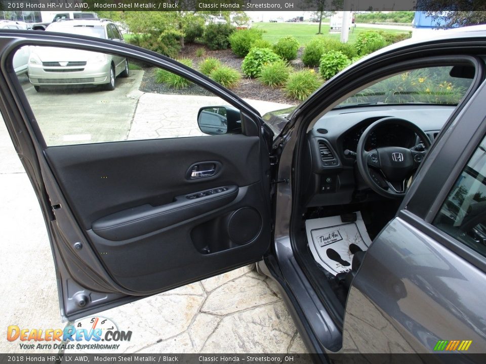 2018 Honda HR-V LX AWD Modern Steel Metallic / Black Photo #20