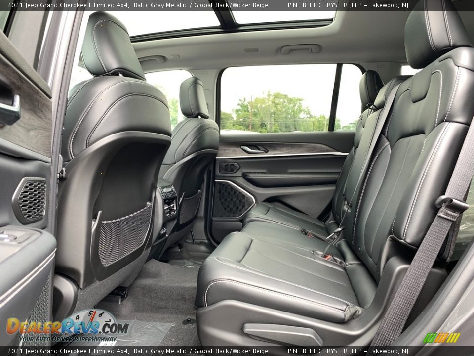 2021 Jeep Grand Cherokee L Limited 4x4 Baltic Gray Metallic / Global Black/Wicker Beige Photo #9