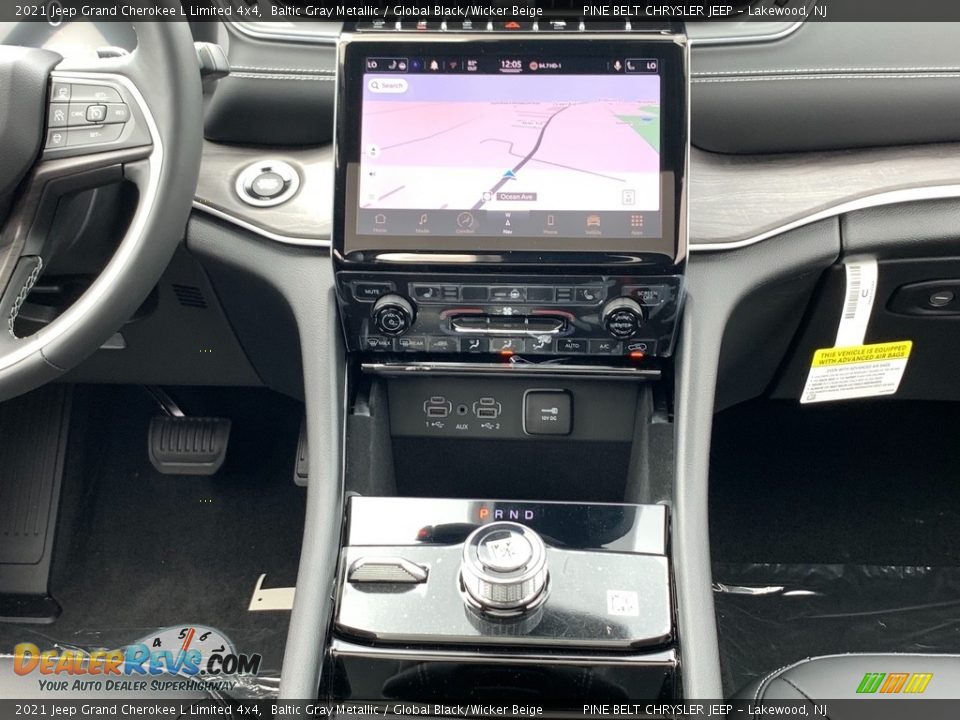 2021 Jeep Grand Cherokee L Limited 4x4 Baltic Gray Metallic / Global Black/Wicker Beige Photo #10
