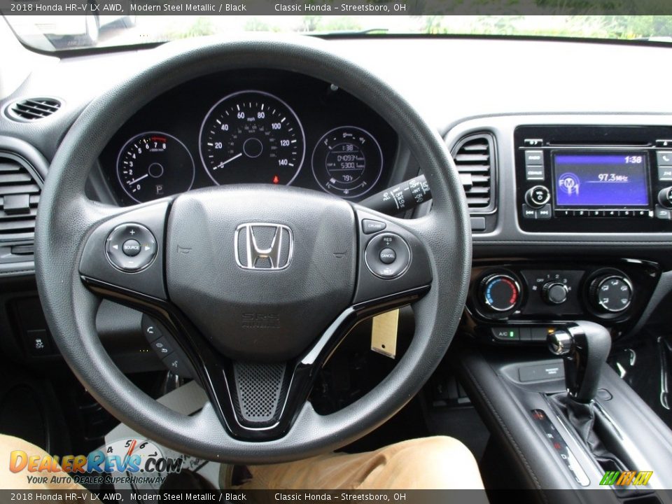 2018 Honda HR-V LX AWD Modern Steel Metallic / Black Photo #25