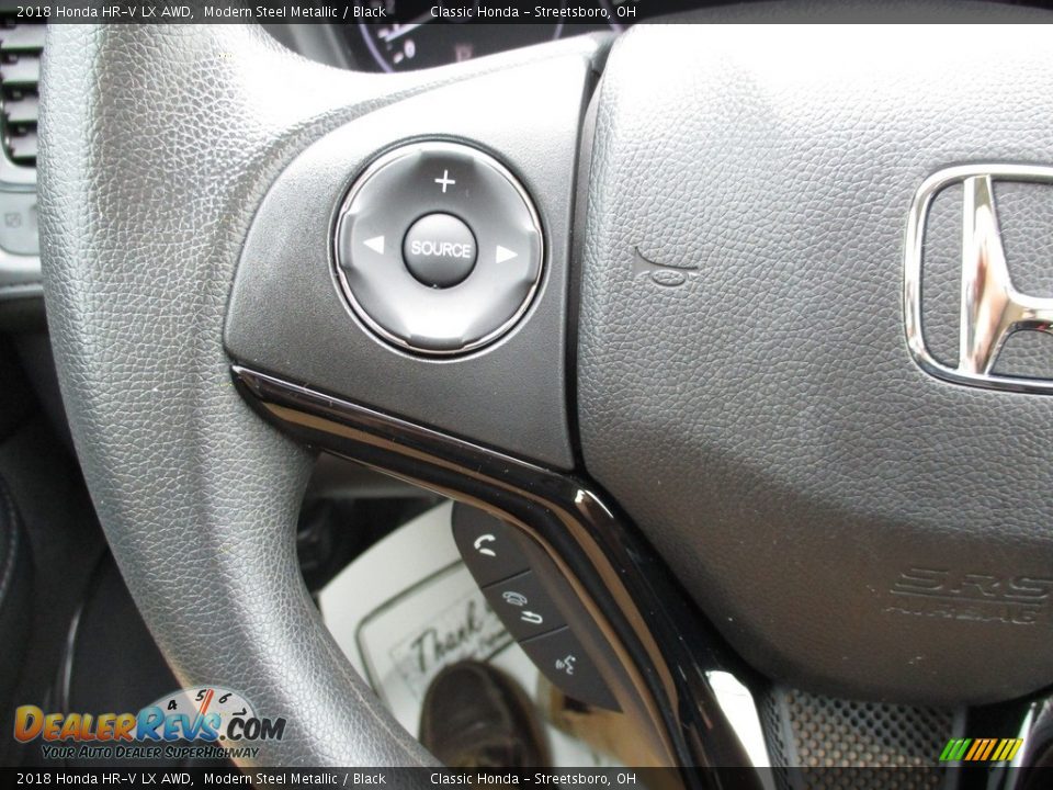 2018 Honda HR-V LX AWD Modern Steel Metallic / Black Photo #26