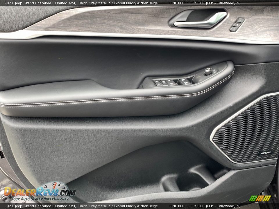 2021 Jeep Grand Cherokee L Limited 4x4 Baltic Gray Metallic / Global Black/Wicker Beige Photo #12