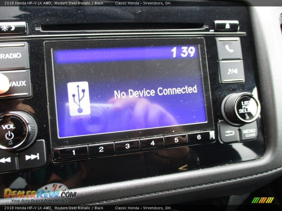 2018 Honda HR-V LX AWD Modern Steel Metallic / Black Photo #29
