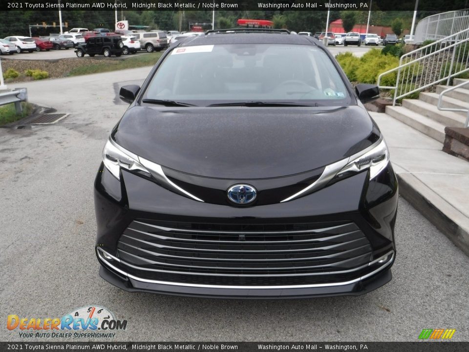 2021 Toyota Sienna Platinum AWD Hybrid Midnight Black Metallic / Noble Brown Photo #13