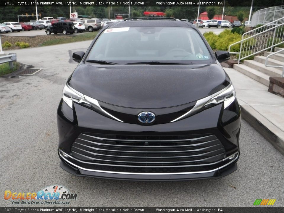 2021 Toyota Sienna Platinum AWD Hybrid Midnight Black Metallic / Noble Brown Photo #13