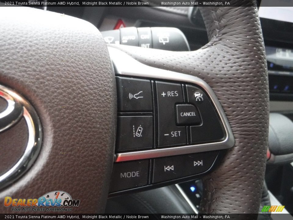 2021 Toyota Sienna Platinum AWD Hybrid Steering Wheel Photo #29