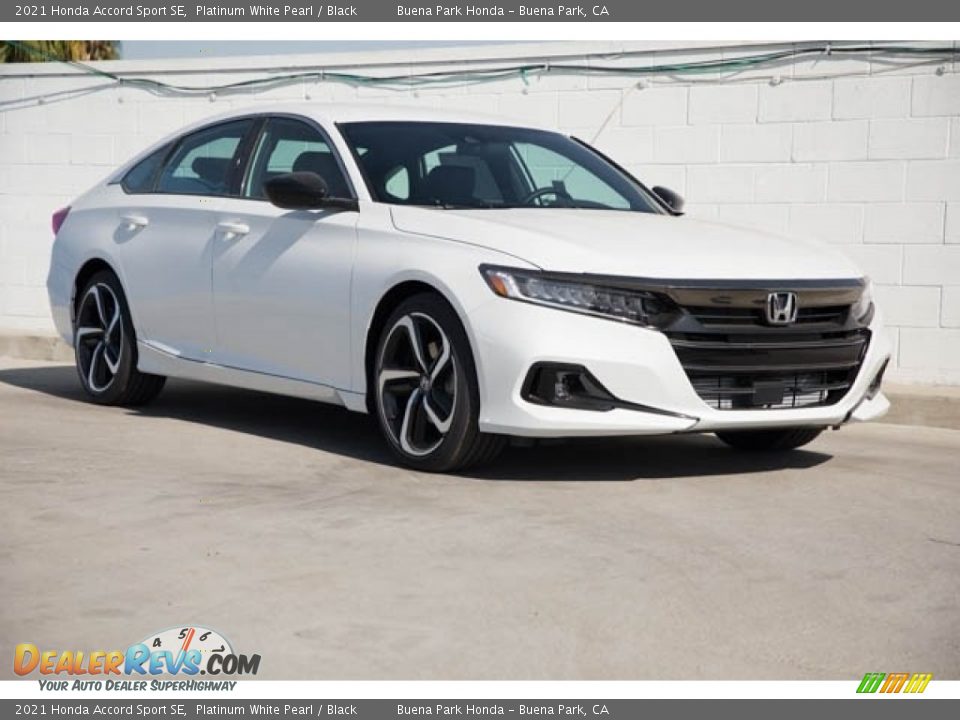 2021 Honda Accord Sport SE Platinum White Pearl / Black Photo #1