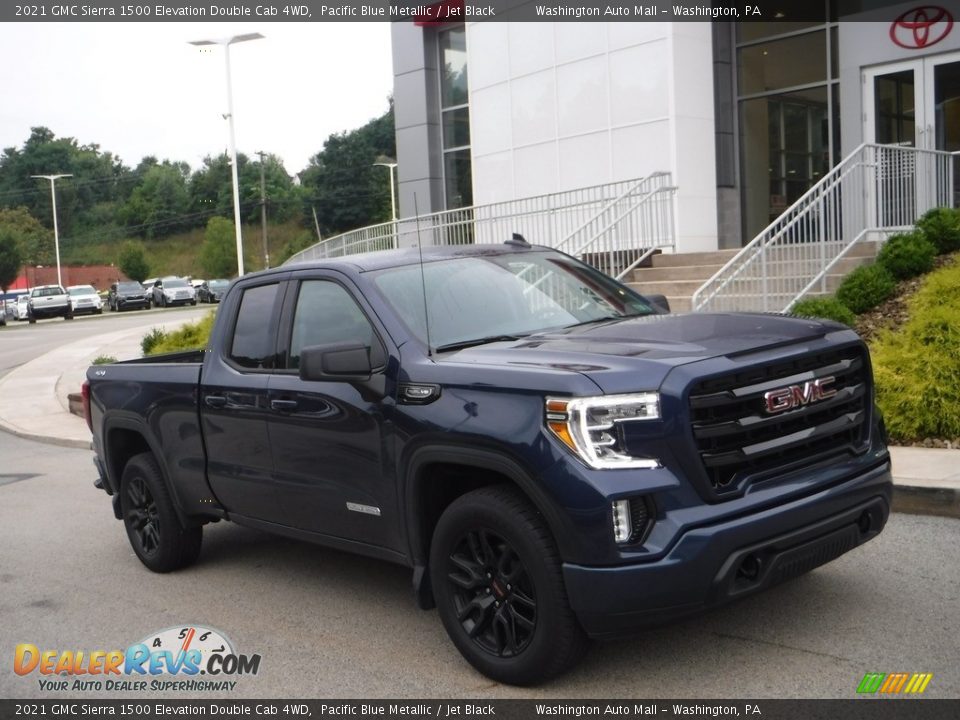 2021 GMC Sierra 1500 Elevation Double Cab 4WD Pacific Blue Metallic / Jet Black Photo #1