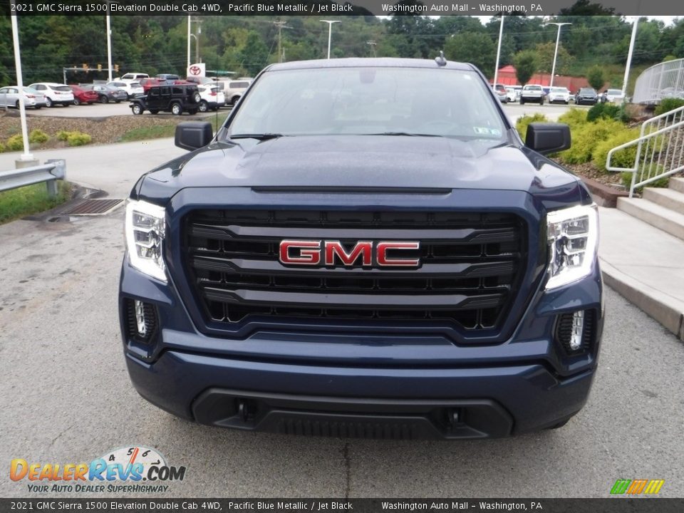 2021 GMC Sierra 1500 Elevation Double Cab 4WD Pacific Blue Metallic / Jet Black Photo #13