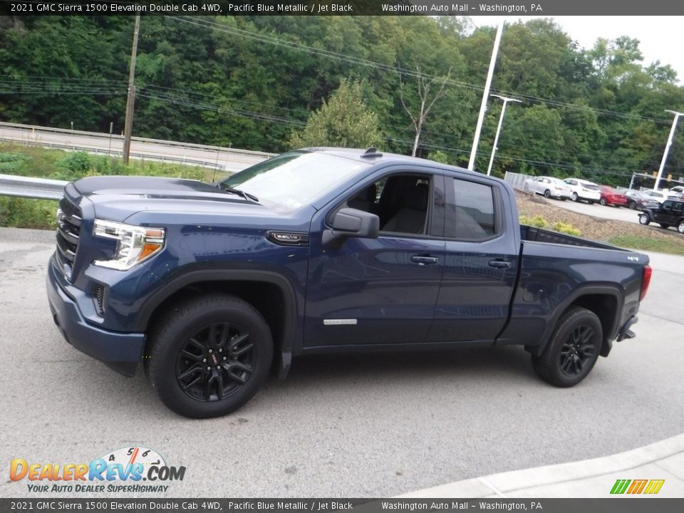 2021 GMC Sierra 1500 Elevation Double Cab 4WD Pacific Blue Metallic / Jet Black Photo #16