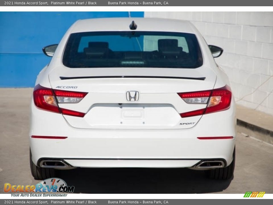 2021 Honda Accord Sport Platinum White Pearl / Black Photo #5