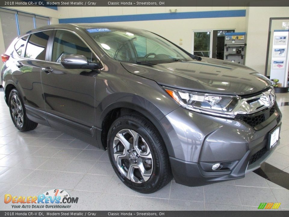 2018 Honda CR-V EX Modern Steel Metallic / Gray Photo #3