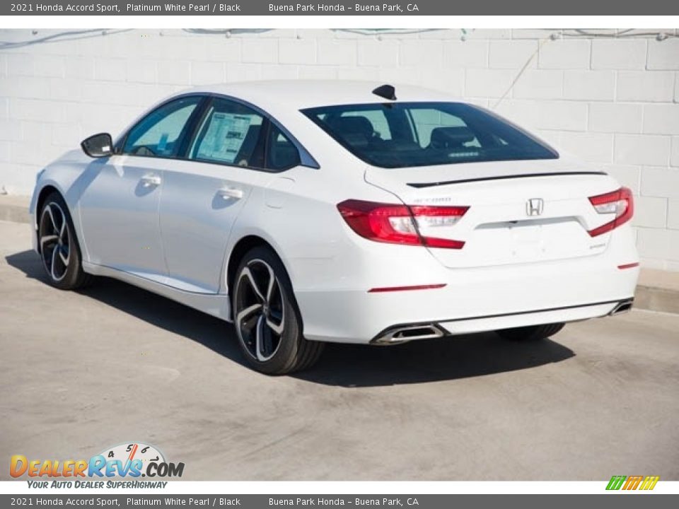 2021 Honda Accord Sport Platinum White Pearl / Black Photo #2