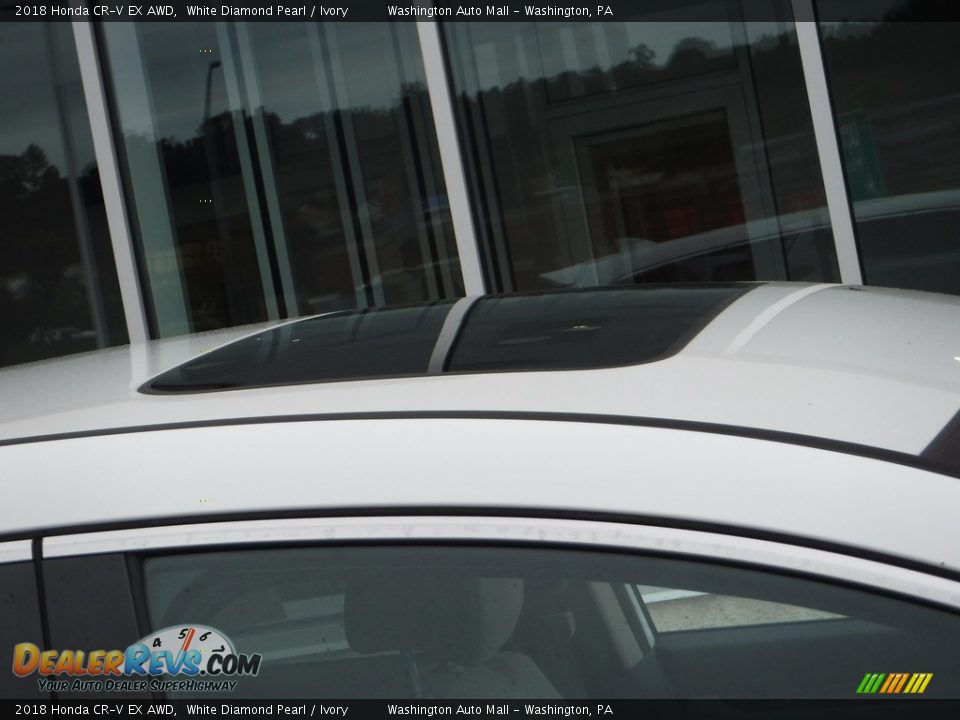 2018 Honda CR-V EX AWD White Diamond Pearl / Ivory Photo #3