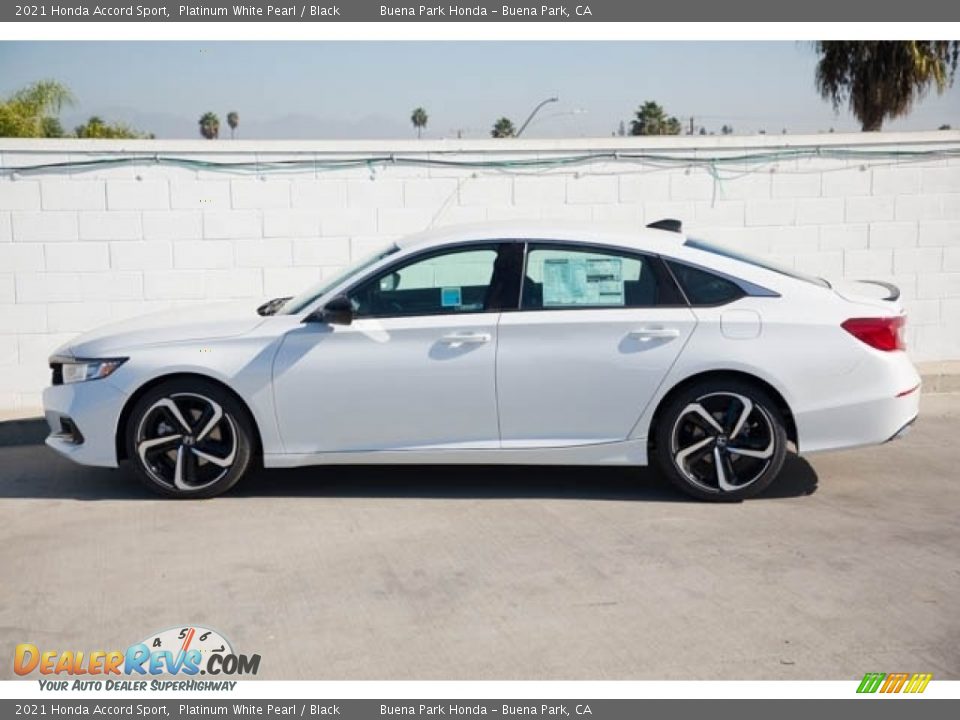 2021 Honda Accord Sport Platinum White Pearl / Black Photo #4