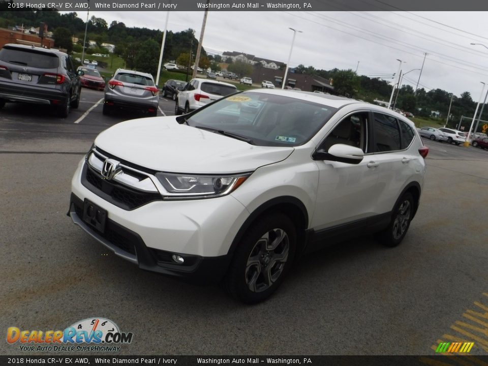 2018 Honda CR-V EX AWD White Diamond Pearl / Ivory Photo #6