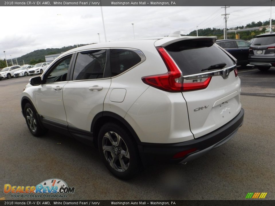 2018 Honda CR-V EX AWD White Diamond Pearl / Ivory Photo #8
