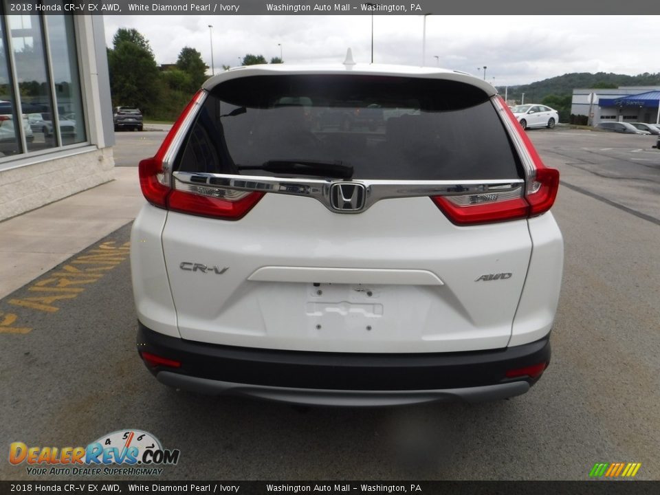 2018 Honda CR-V EX AWD White Diamond Pearl / Ivory Photo #9