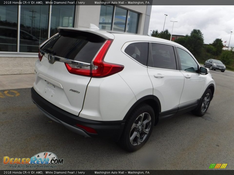 2018 Honda CR-V EX AWD White Diamond Pearl / Ivory Photo #10