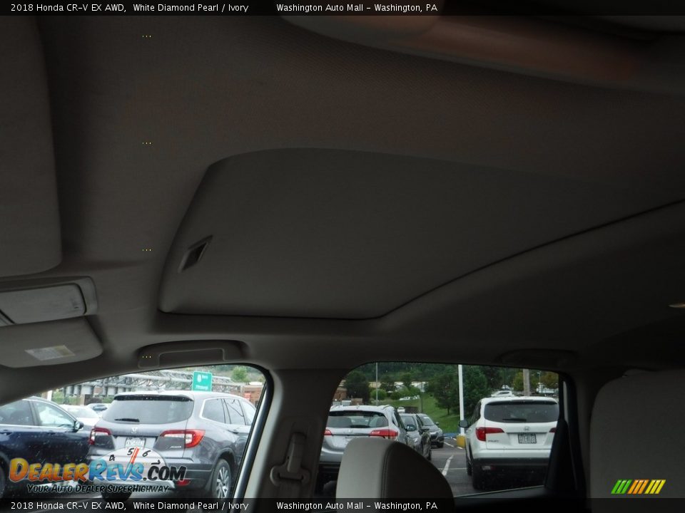 2018 Honda CR-V EX AWD White Diamond Pearl / Ivory Photo #12