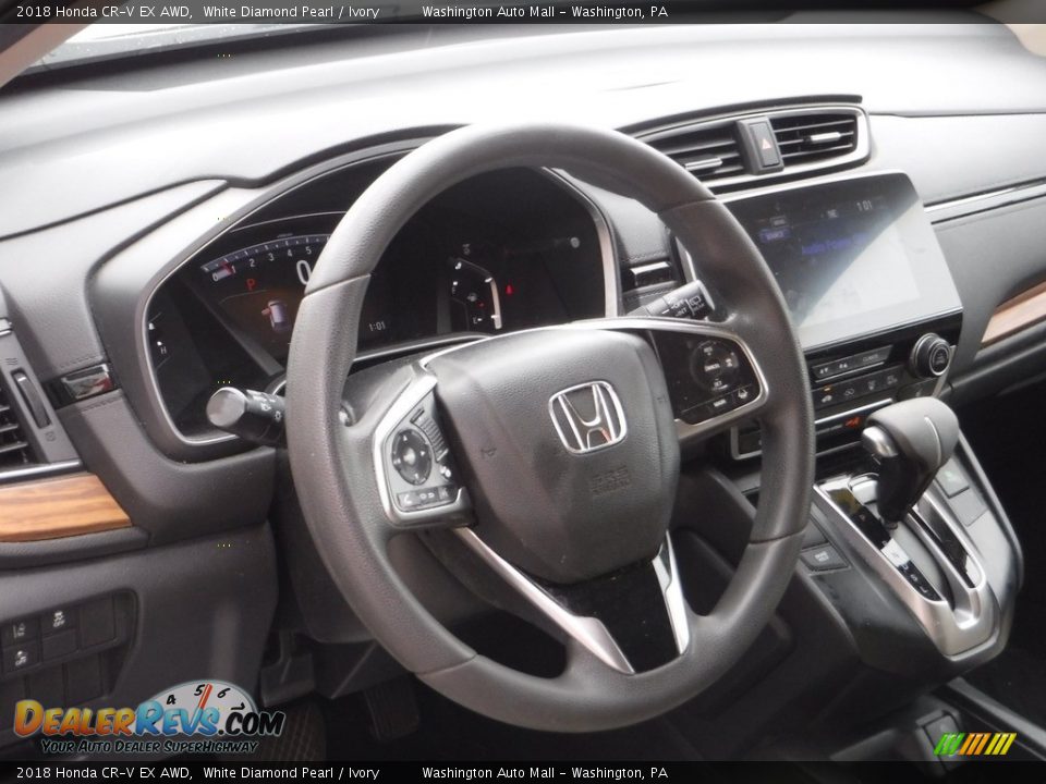 2018 Honda CR-V EX AWD White Diamond Pearl / Ivory Photo #13