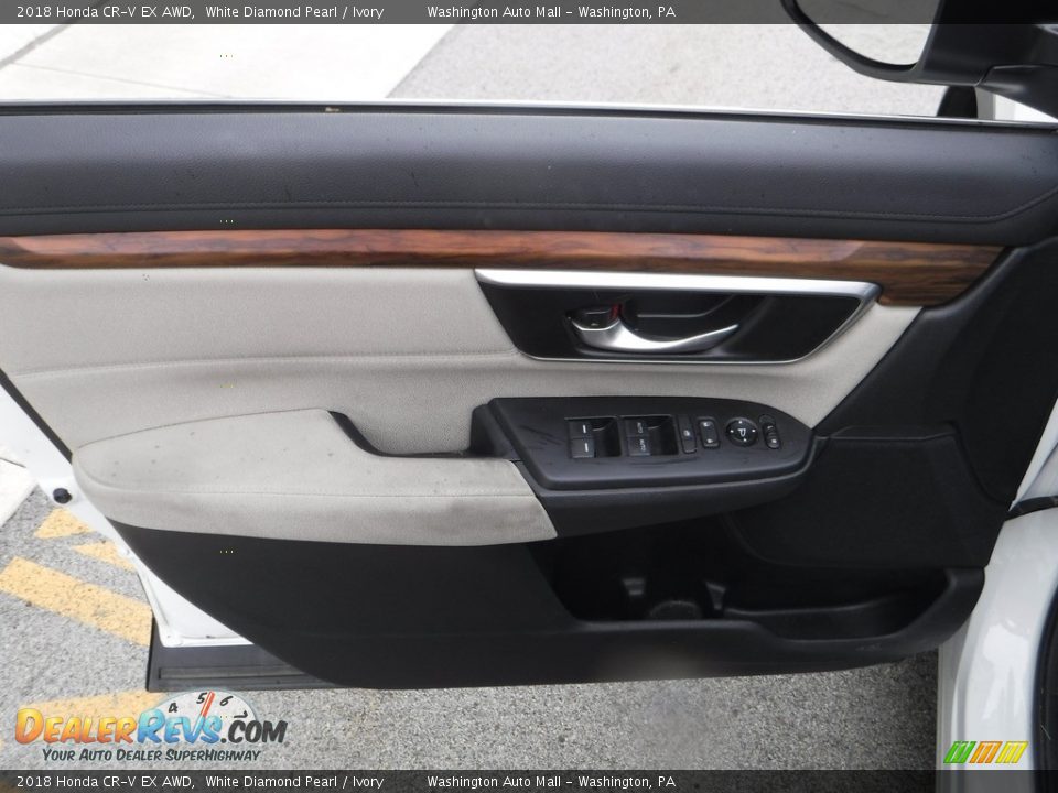 2018 Honda CR-V EX AWD White Diamond Pearl / Ivory Photo #15