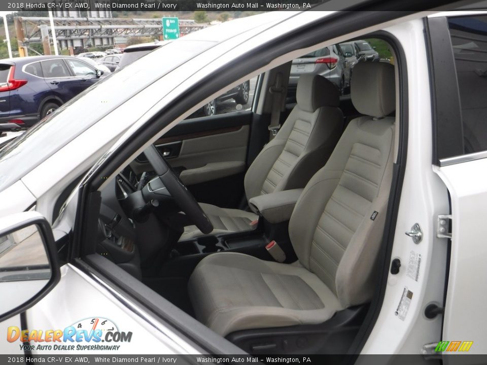 2018 Honda CR-V EX AWD White Diamond Pearl / Ivory Photo #16