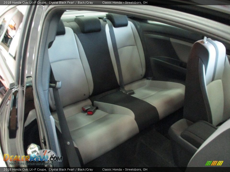 Rear Seat of 2018 Honda Civic LX-P Coupe Photo #16