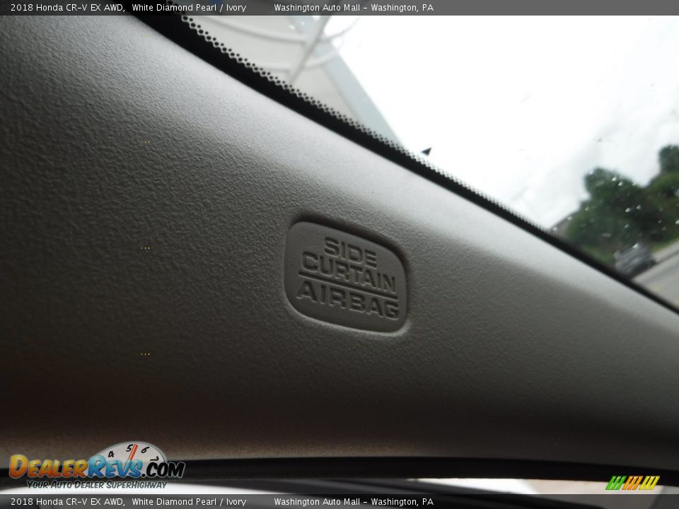 2018 Honda CR-V EX AWD White Diamond Pearl / Ivory Photo #22