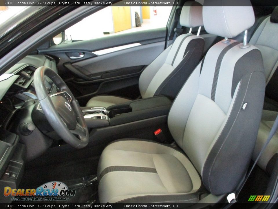 Front Seat of 2018 Honda Civic LX-P Coupe Photo #20