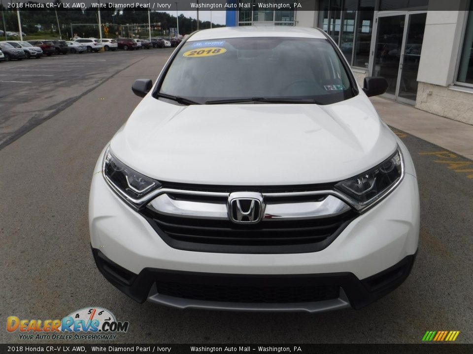 2018 Honda CR-V LX AWD White Diamond Pearl / Ivory Photo #4